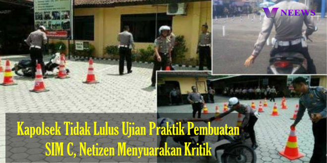 Kapolsek Tidak Lulus Ujian Praktik Pembuatan SIM C, Netizen Menyuarakan Kritik